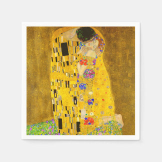 Gustav Klimt's The Kiss famous painting Napkins