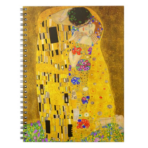 Gustav Klimts The Kiss famous painting   Notebook