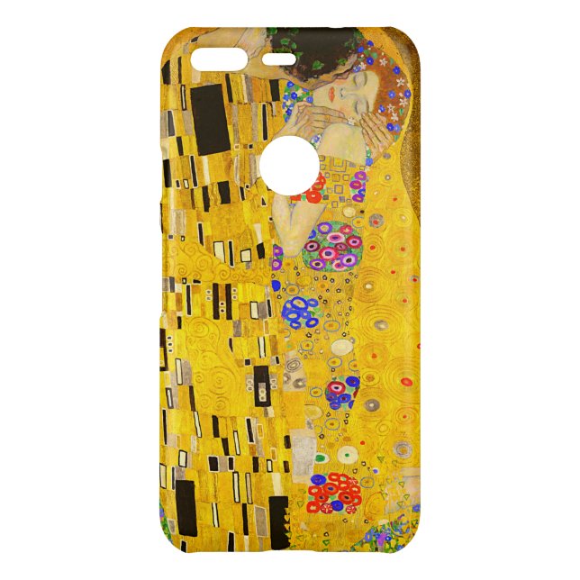 Gustav Klimt's The Kiss famous painting.   Uncommon Google Pixel Case (Back)