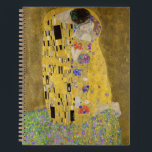 Gustav Klimt's The Kiss Painting Art  Notebook<br><div class="desc">Gustav Klimt's The Kiss (1907–1908) famous painting</div>