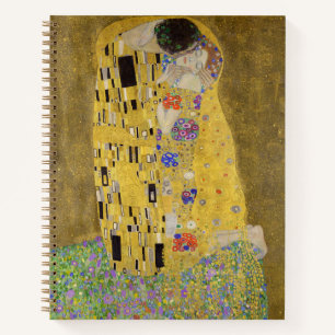 Gustav Klimt's The Kiss Painting Art  Notebook