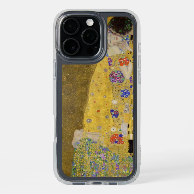 Gustav Klimt's The Kiss Painting Art  Speck iPhone Case (Front (Black Titanium))