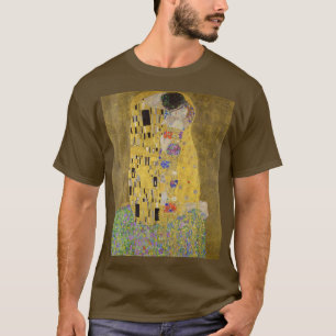 Gustav Klimt's The Kiss Painting Art T-Shirt