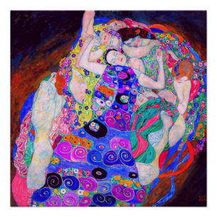 Gustav Klimt's The Virgin (1913) famous painting.  Poster