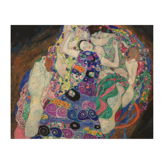 Gustav Klimt's The Virgin (1913) famous painting. Wood Wall Art (Front)