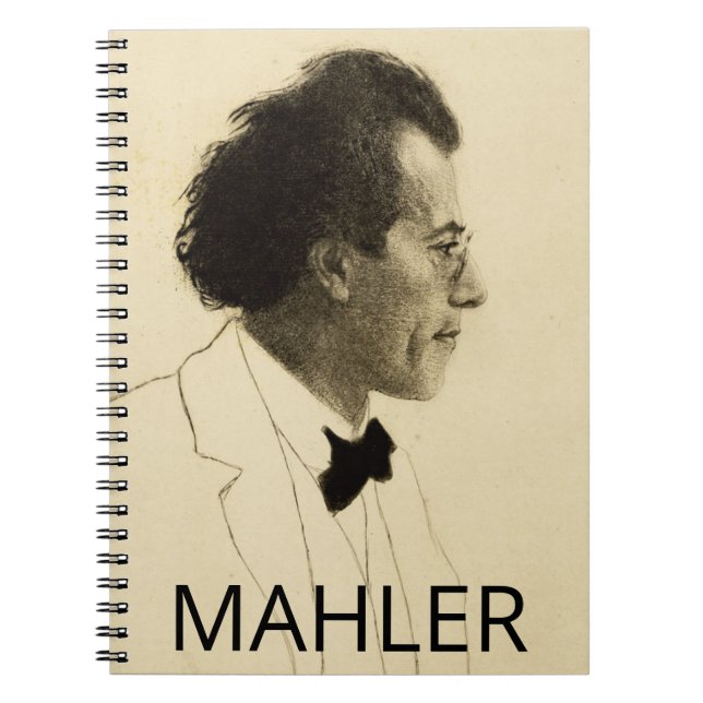 Gustav Mahler (1902, portrait) Notebook (Front)