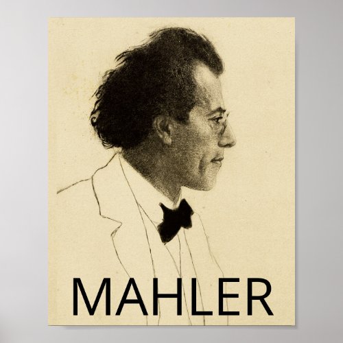 Gustav Mahler 1902 portrait Poster