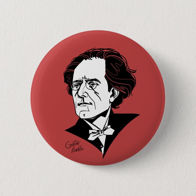 Gustav Mahler Button (Front)