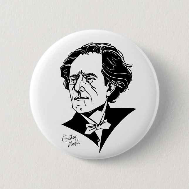 Gustav Mahler Button (Front)