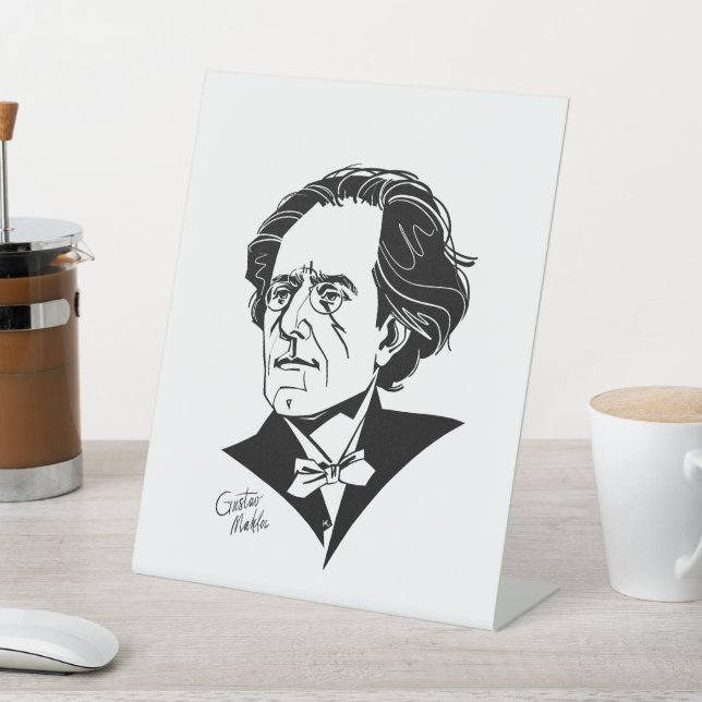 Gustav Mahler Pedestal Sign (In SItu)