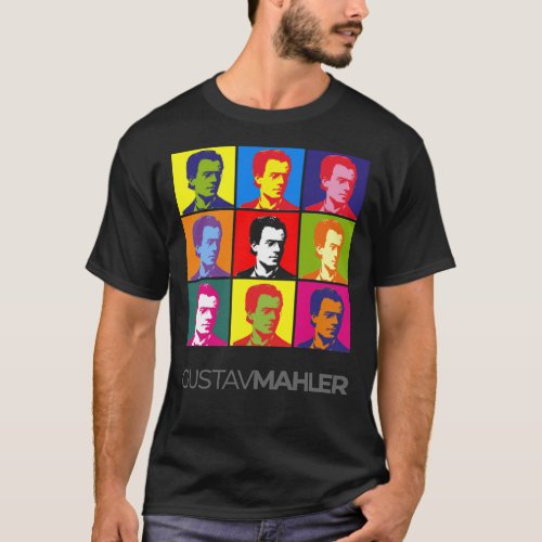 Gustav Mahler pop_art portrait poster Classic T_Sh T_Shirt