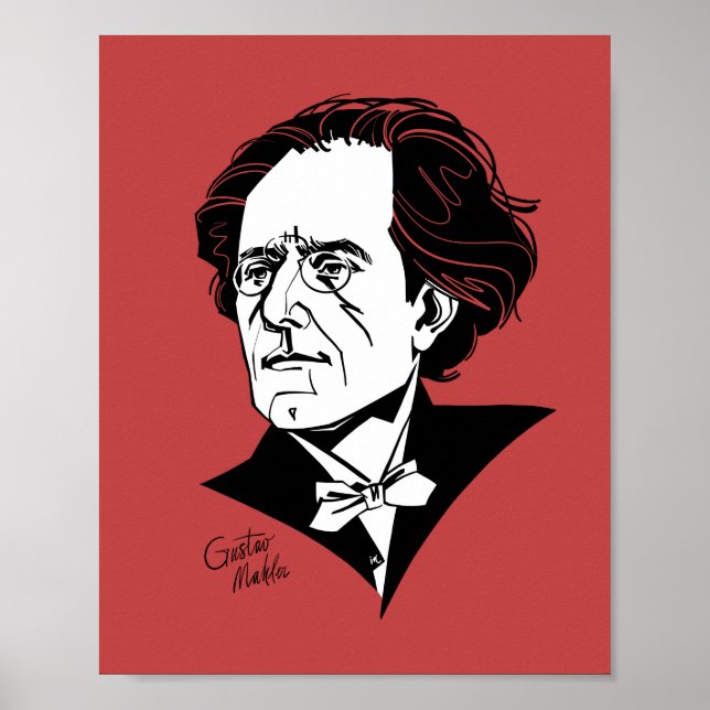 Gustav Mahler Poster (Front)