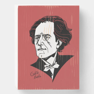 Gustav Mahler Wooden Box Sign