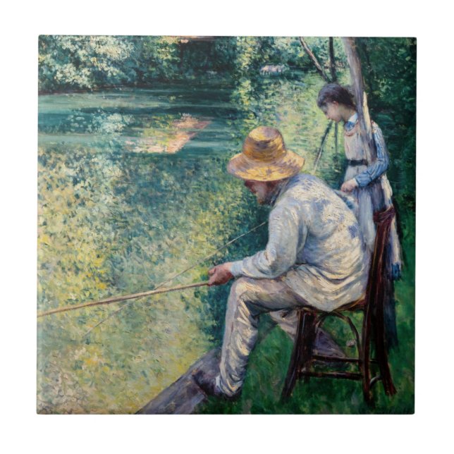 Gustave Caillebotte - Angling Ceramic Tile (Front)
