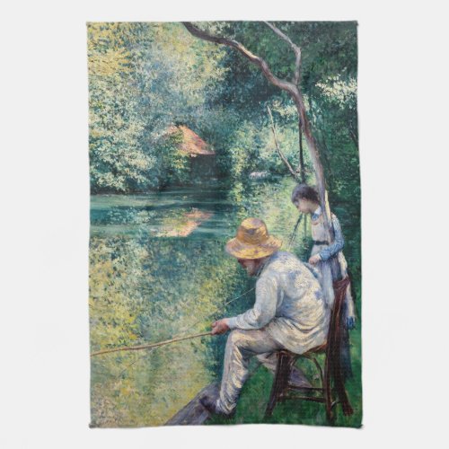 Gustave Caillebotte _ Angling Kitchen Towel