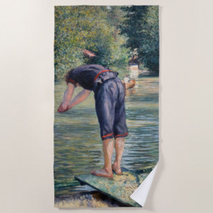 Gustave Caillebotte - Bathers, Bank of the Yerres Beach Towel