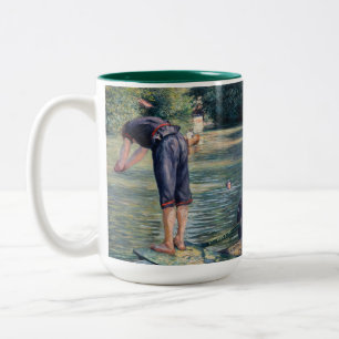 Gustave Caillebotte - Bathers, Bank of the Yerres Two-Tone Coffee Mug