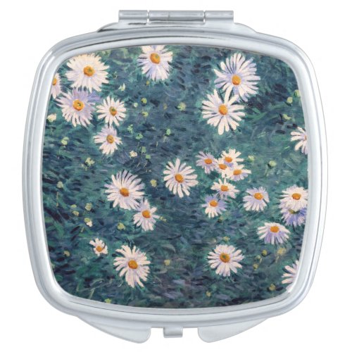 Gustave Caillebotte _ Bed of Daisies Detail Compact Mirror