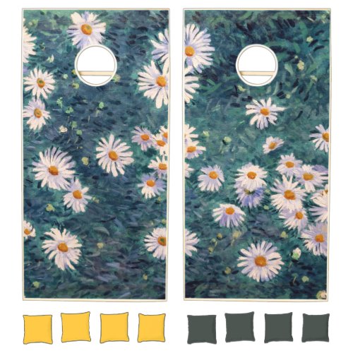 Gustave Caillebotte _ Bed of Daisies Detail Cornhole Set