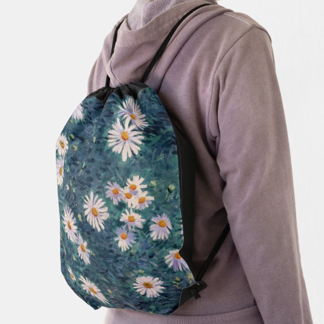 Gustave Caillebotte - Bed of Daisies, Detail Drawstring Bag (Insitu)