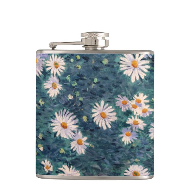 Gustave Caillebotte - Bed of Daisies, Detail Flask (Front)