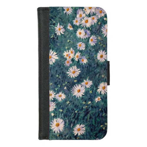 Gustave Caillebotte _ Bed of Daisies Detail iPhone 87 Wallet Case