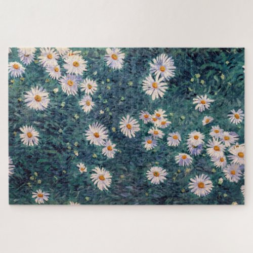 Gustave Caillebotte _ Bed of Daisies Detail Jigsaw Puzzle