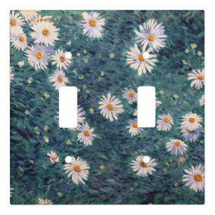 Gustave Caillebotte - Bed of Daisies, Detail Light Switch Cover
