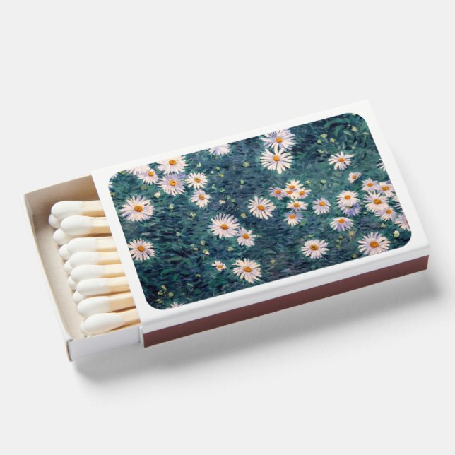 Gustave Caillebotte - Bed of Daisies, Detail Matchboxes (Front Open)