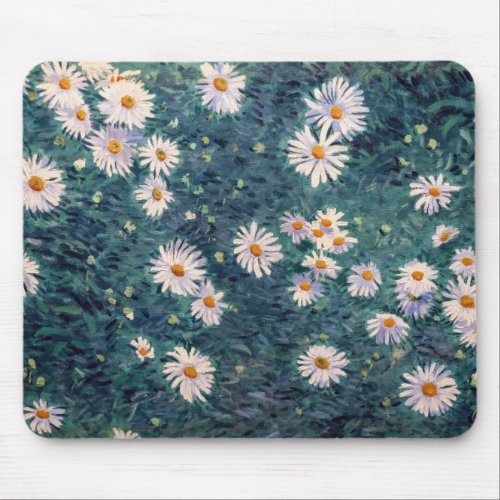 Gustave Caillebotte _ Bed of Daisies Detail Mouse Pad