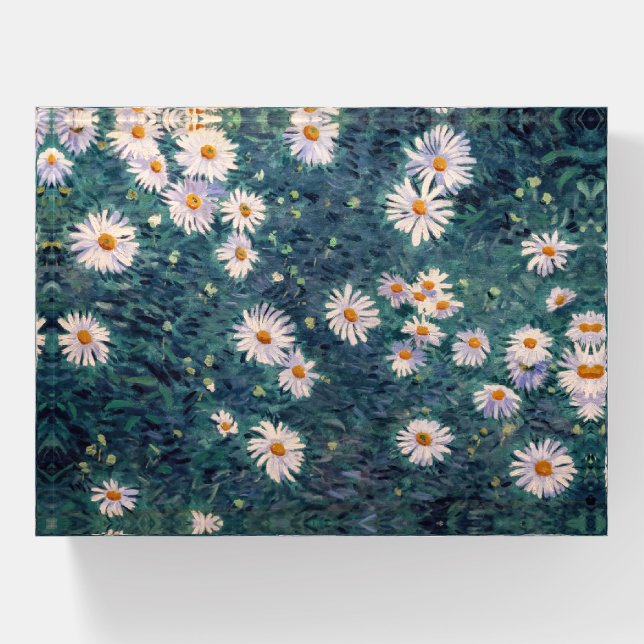 Gustave Caillebotte - Bed of Daisies, Detail Paperweight (Front)