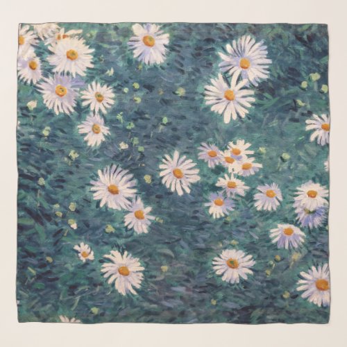Gustave Caillebotte _ Bed of Daisies Detail Scarf