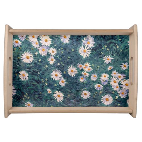Gustave Caillebotte _ Bed of Daisies Detail Serving Tray