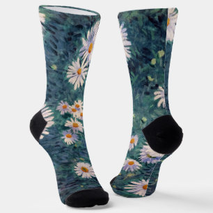 Gustave Caillebotte - Bed of Daisies, Detail Socks