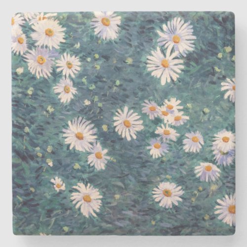 Gustave Caillebotte _ Bed of Daisies Detail Stone Coaster