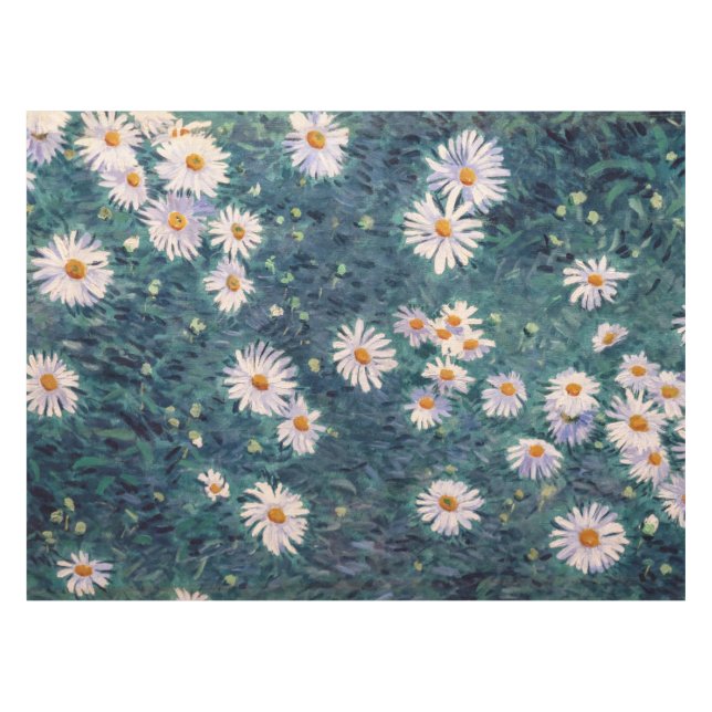 Gustave Caillebotte - Bed of Daisies, Detail Tablecloth (Front (Horizontal))