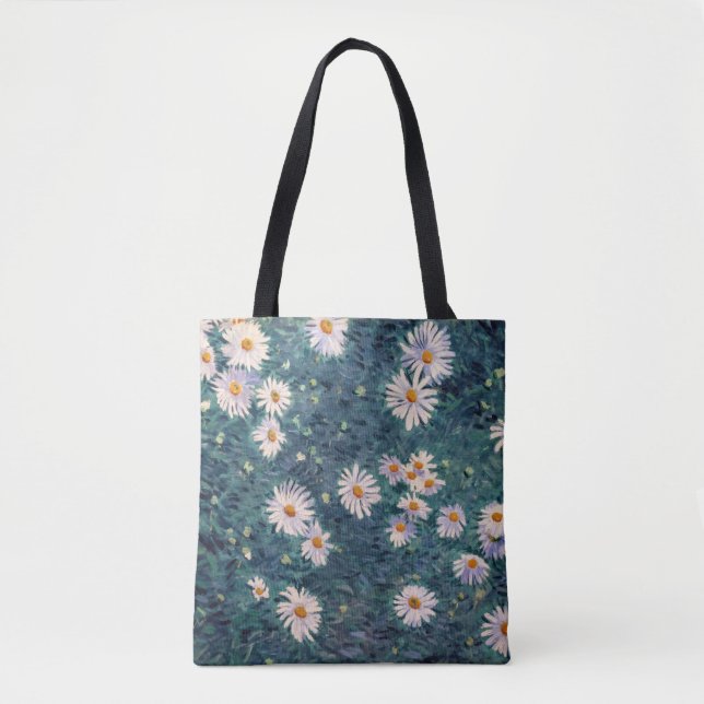 Gustave Caillebotte - Bed of Daisies, Detail Tote Bag (Front)