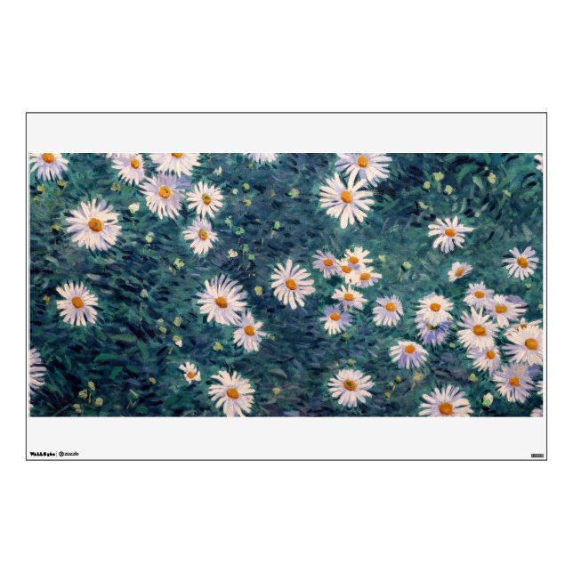 Gustave Caillebotte - Bed of Daisies, Detail Wall Decal (Front)