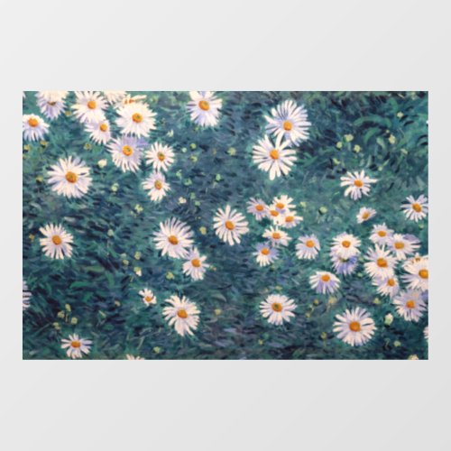 Gustave Caillebotte _ Bed of Daisies Detail Window Cling