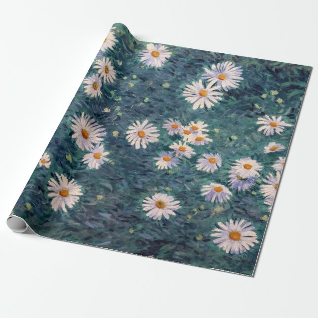 Gustave Caillebotte - Bed of Daisies, Detail Wrapping Paper (Unrolled)