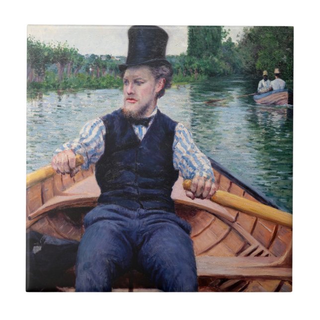 Gustave Caillebotte - Boating Party Ceramic Tile (Front)
