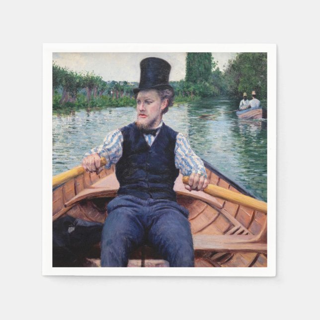 Gustave Caillebotte - Boating Party Napkins (Front)