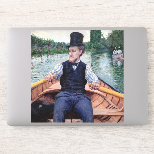 Gustave Caillebotte - Boating Party Sticker (Computer)