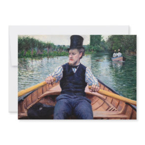 Gustave Caillebotte - Boating Party Thank You Card