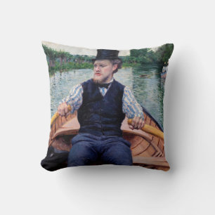 Gustave Caillebotte - Boating Party Throw Pillow