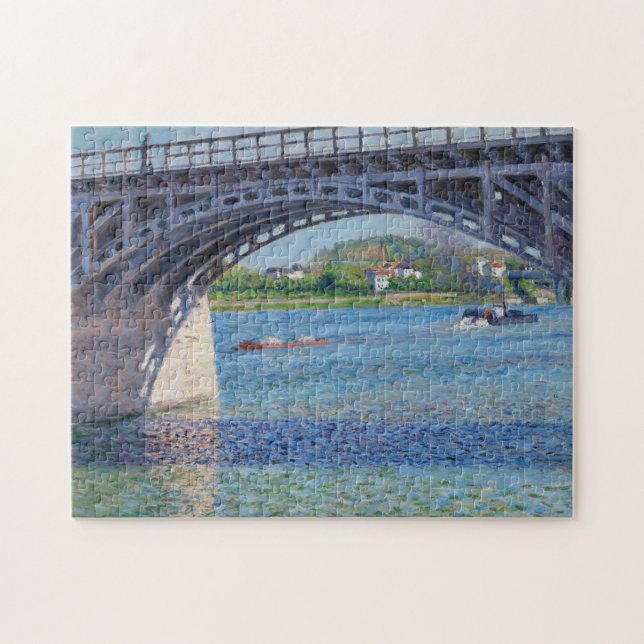 Gustave Caillebotte - Bridge at Argenteuil & Seine Jigsaw Puzzle (Horizontal)