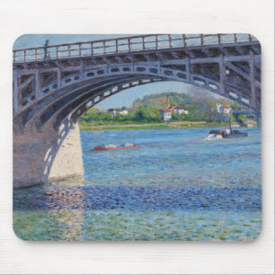 Gustave Caillebotte - Bridge at Argenteuil & Seine Mouse Pad
