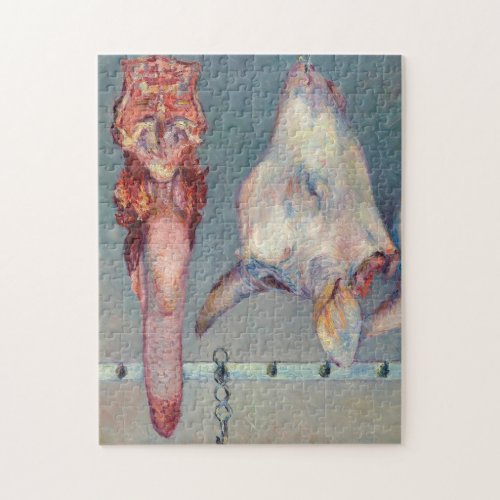 Gustave Caillebotte _ Calfs Head and Ox Tongue Jigsaw Puzzle