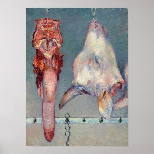Gustave Caillebotte _ Calfs Head and Ox Tongue Poster