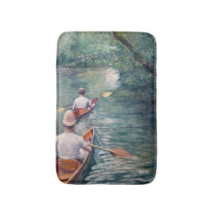 Gustave Caillebotte - Canoes on the Yerres Bath Mat